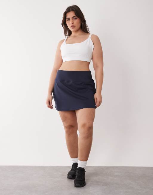 4505 Curve active cross back high support sports bra with adjustable straps in white, 3 of 4
