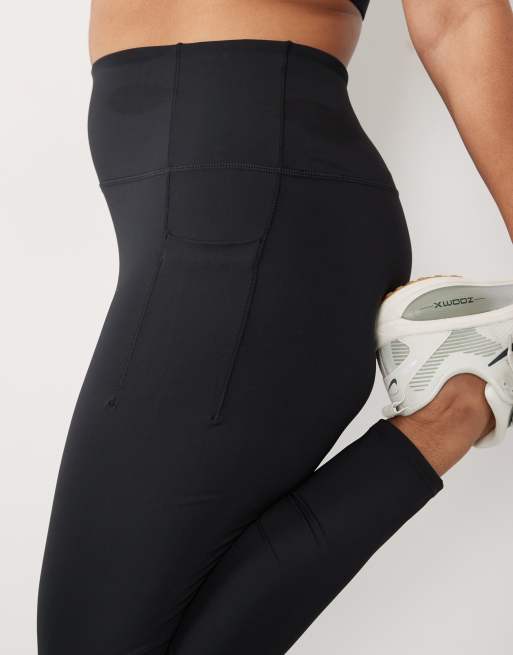 4505 Curve – Active – Czarne taliowane legginsy sportowe z wysokim stanem, 4 z 5