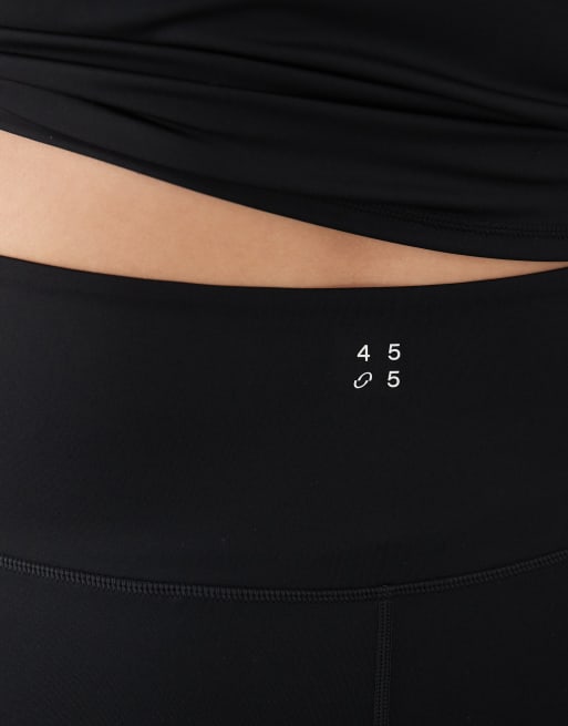4505 Curve - Active - Pantaloncini leggings a vita alta effetto snellente da 13 cm neri, 5 di 5