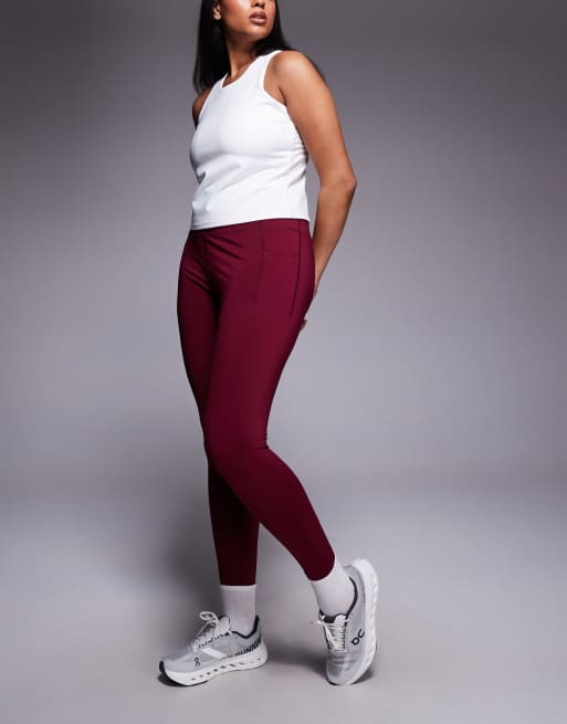 4505 Curve - Active - Sportlegging met hoge corrigerende taille in kersenrood