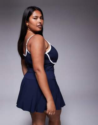 4505 Curve Active Tank Top With Inner Bra And Piping