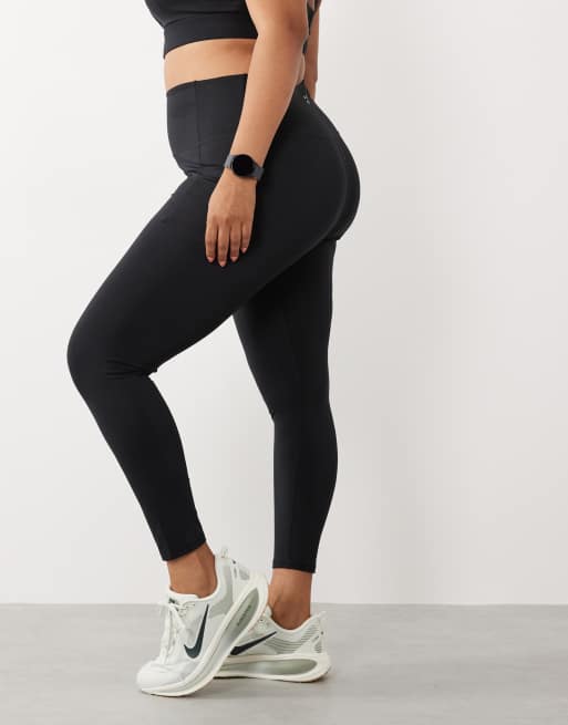 4505 Curve active waist snatching high rise gym leggings in black, 3 of 5