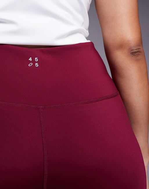 4505 Curve active waist snatching high rise gym leggings in cherry red, 4 of 5