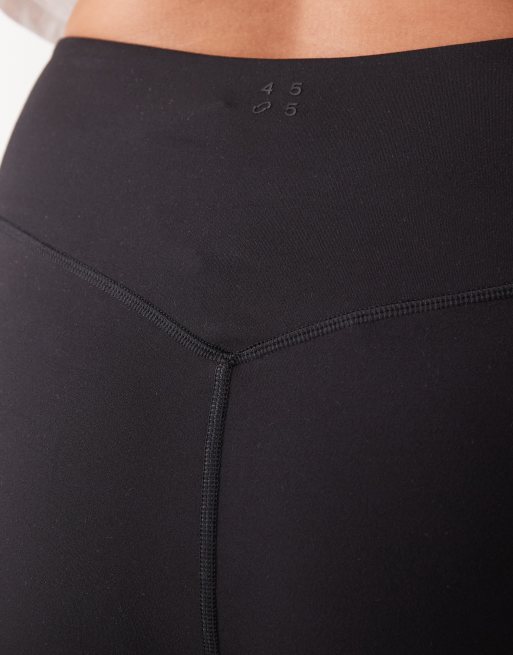 4505 Curve blød yoga capri-leggings i sort, 4 af 5