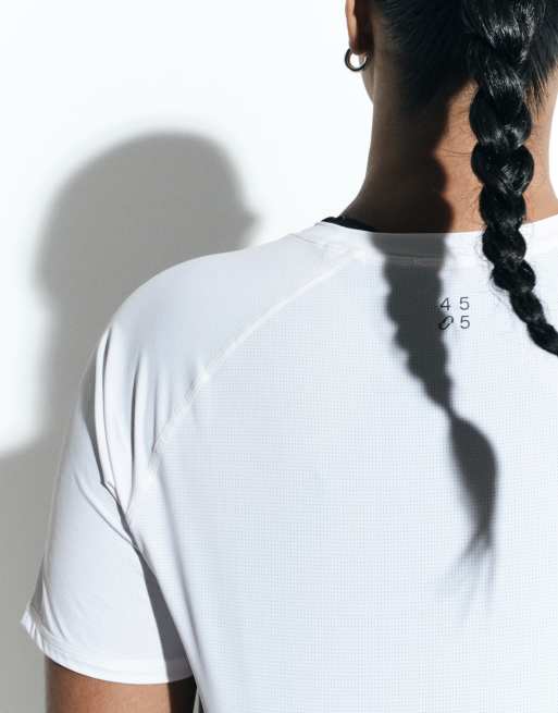 4505 Curve - Débardeur de running en tulle de nylon haute performance à séchage rapide - Blanc, 5 de 5