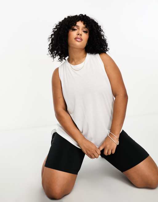 4505 Curve - Débardeur de yoga avec dos torsadé - Blanc , 2 de 4