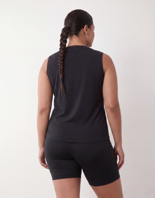 4505 Curve - Everyday - Aansluitend T-shirt van sneldrogend katoen in zwart, 3 van 4