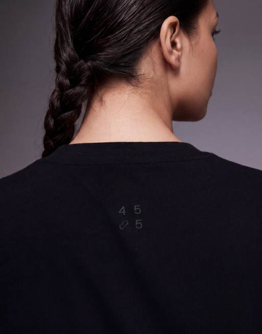 4505 Curve fitted cotton everyday t-shirt with quick dry finish in black, 2 of 4
