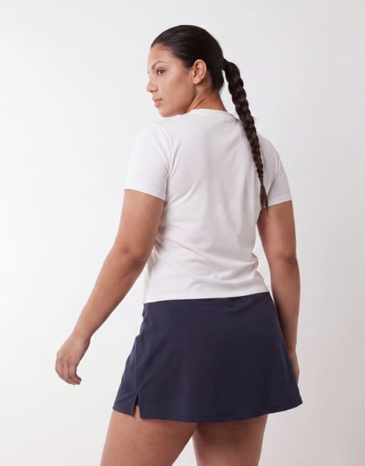 4505 Curve fitted cotton everyday t-shirt with quick dry finish in white, 3 of 4