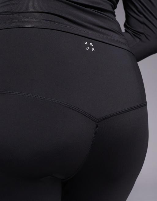 4505 Curve Icon active bum sculpt high waist gym legging with inner pocket in smoke grey, 3 of 5