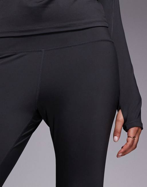 4505 Curve Icon active bum sculpt high waist gym legging with inner pocket in smoke grey, 5 of 5