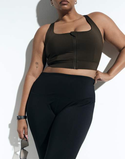 4505 Curve Icon active bum sculpt high waist gym leggings with inner pocket in black, 5 of 6