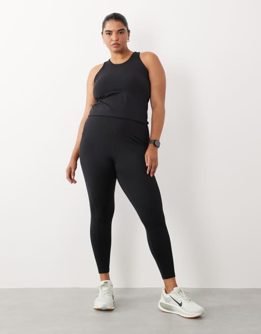 4505 Curve - Icon - Active - Hardlooplegging met gestrikte taille en telefoonzakje in zwart, 3 van 5