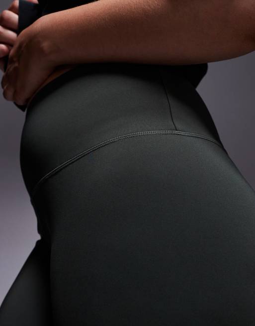 4505 Curve – Icon Active – Kakigröna träningsleggings med hög midja, innerficka och formande design baktill, 3 av 5