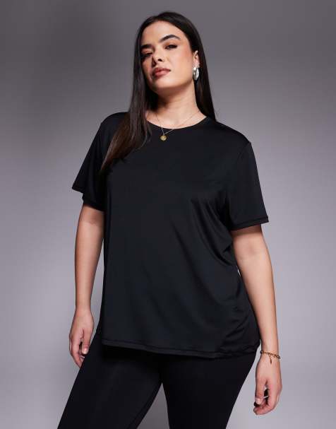 4505 Curve Icon active quick dry performance t-shirt in black - view 1