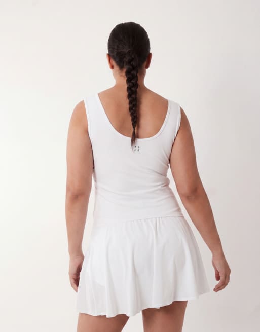 4505 Curve Icon active slightly cropped vest in white, 4 of 4