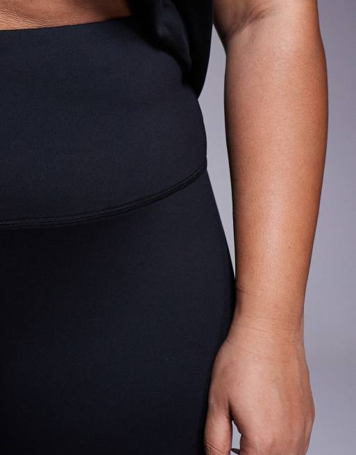 4505 Curve - Icon Active - Sorte 13-cm-leggingsshorts med høj talje og telefonlomme med lynlås, 3 af 5