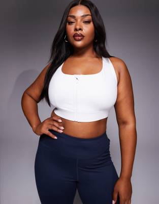 4505 Curve - Icon Active - Sport-BH in Weiß mit hoher Stützfunktion und herausnehmbarer Polsterung