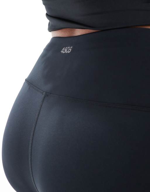4505 Curve Icon active tie waist run leggings with phone pocket in black, 4 of 5