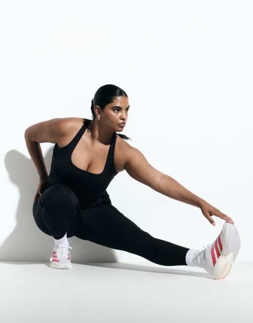 4505 Curve Icon active tie waist run leggings with phone pocket in black, 4 of 6