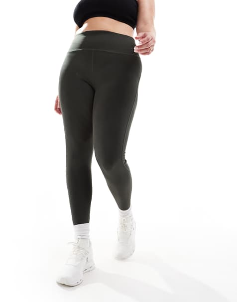 4505 Curve  Icon bum sculpt gym legging in khaki - view 1