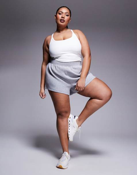 4505 Curve - Icon - Caraco de yoga en tissu doux avec brassière intégrée et bretelles réglables - Blanc - view 1