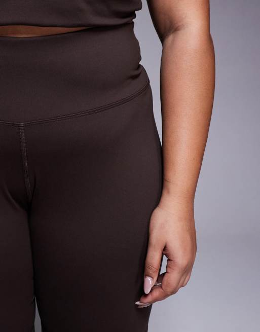 4505 Curve – Icon – Chokladbruna, mjuka leggingsshorts på 20cm, 4 av 5