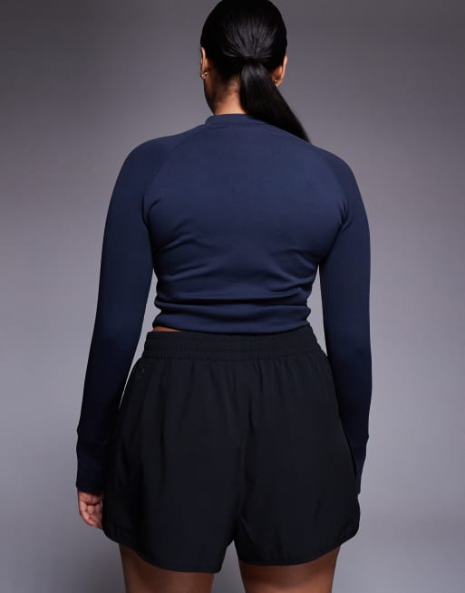 4505 Curve – Icon – Gewebte Lauf-Shorts in Schwarz mit Reißverschlusstaschen, 4 von 5