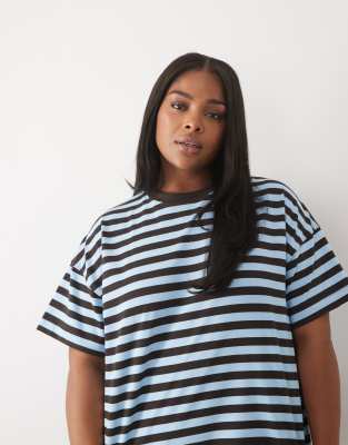 4505 Curve Icon Heavyweight Cotton Oversized T-shirt With Quick Dry Finish In Multi