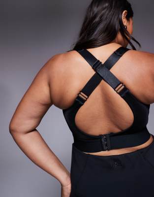 4505 Curve Icon High Support Zip Front Sports Bra With Adjustable Straps And Removable Padding