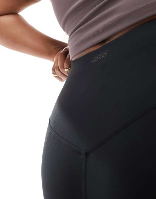 4505 Curve Icon high waist soft touch yoga leggings in black  , 2 of 5