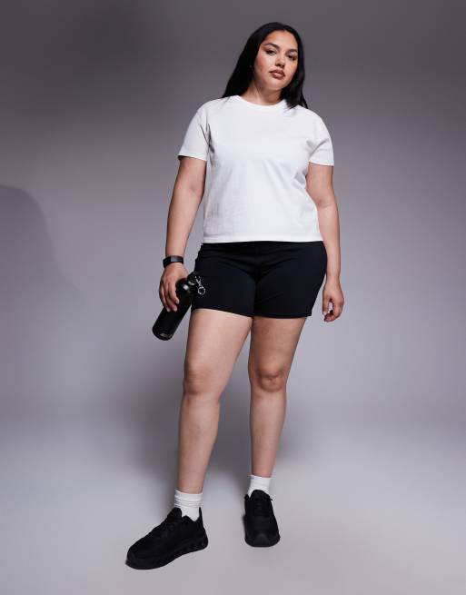 4505 Curve – Icon – Kastiges T-Shirt aus schnell trocknender Baumwolle in Weiß, 3 von 4