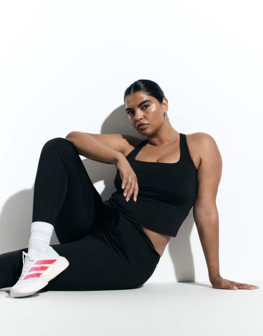 4505 Curve – Icon – Lauf-Leggings in Schwarz mit Handytasche und Taillenschnürung, 6 von 6