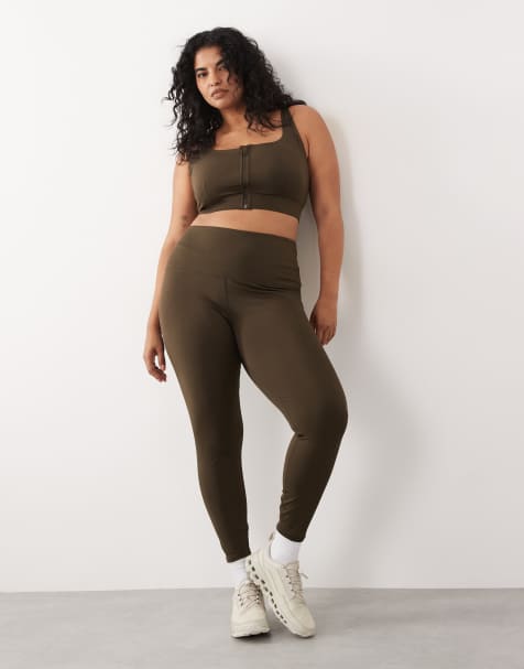 4505 Curve - Icon - Legging de sport effet sculptant à l'arrière avec taille haute et poche intérieure - Café - view 1