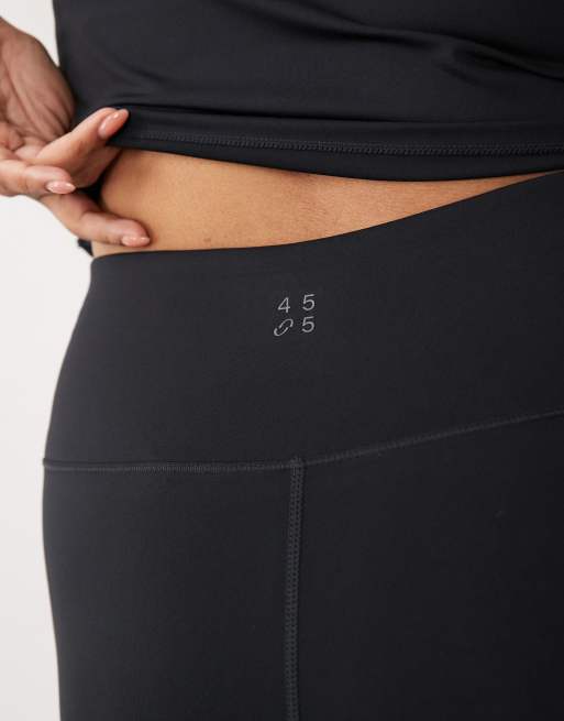 4505 Curve - Icon - Leggings da corsa neri allacciati in vita con tasca per il telefono, 2 di 5