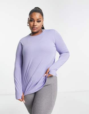 4505 4505 Curve Icon long sleeve run top-Purple