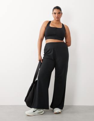 Curve - Icon - Pantalon de danse ample en tissu doux à taille haute - Noir 54