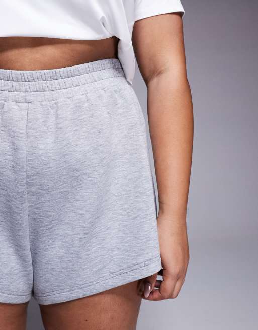 4505 Curve Icon performance sweat shorts in gray heather , 4 of 5