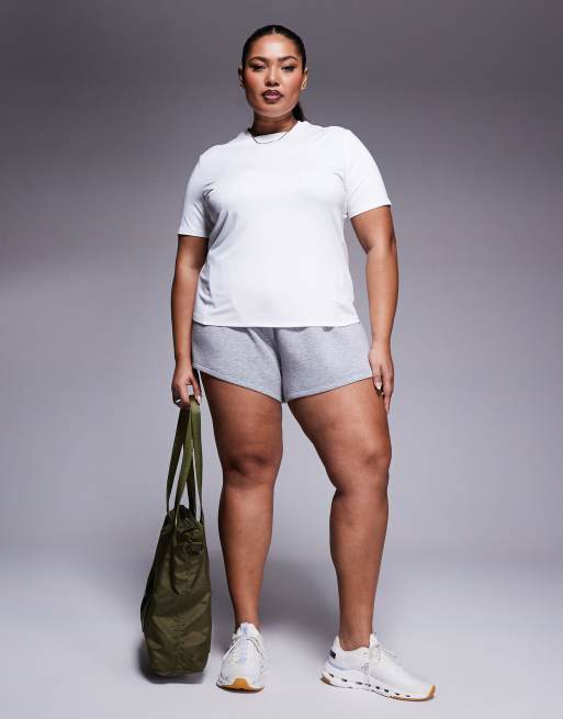 4505 Curve – Icon – Performance - Vit tränings-t-shirt i snabbtorkande material 