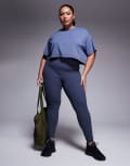 [ASOS] 4505 Curve Icon quick dry performance cropped boxy t-shirt in cornflower-Blue 20 Cornflower
