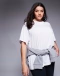 [ASOS] 4505 Curve Icon quick dry performance oversized t-shirt in white 28 White