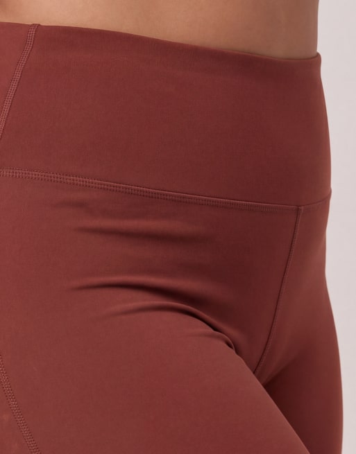 4505 Curve Icon soft touch high waist slim kick yoga legging in amber, 4 of 5