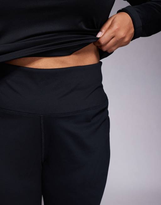 4505 Curve Icon soft touch high waist slim kick yoga leggings in black