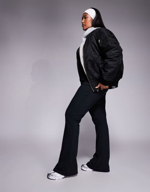 4505 Curve Icon soft touch high waist slim kick yoga leggings in black