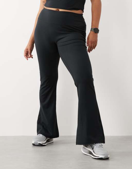 4505 Curve Icon soft touch high waist slim kick yoga leggings in black, 5 of 5