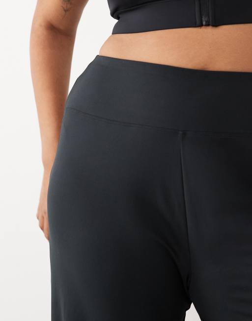 4505 Curve Icon soft touch high waist wide leg dance pant in black, 4 of 5