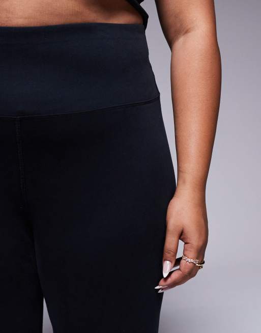 4505 Curve Icon soft touch high waist yoga leggings in black, 4 of 5