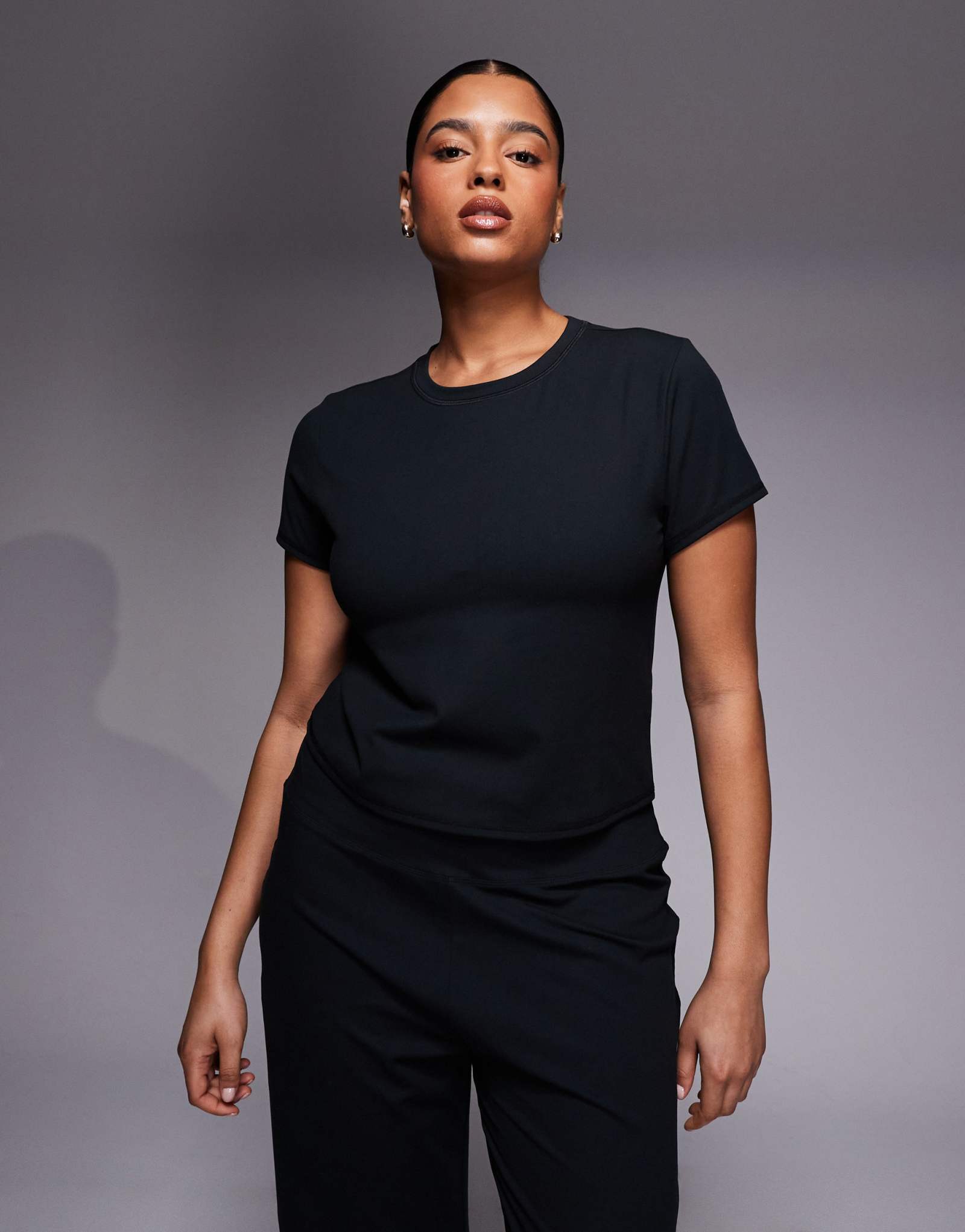 4505 Детская футболка Curve Icon soft touch studio черного цвета