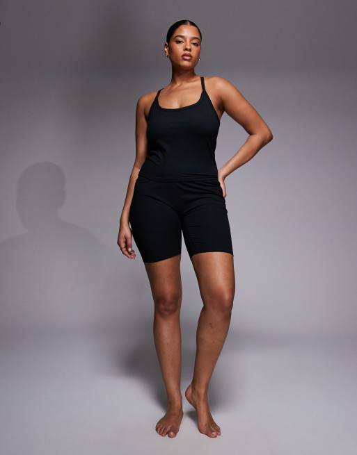 4505 Curve Icon soft touch yoga cami with inner bra and adjustable