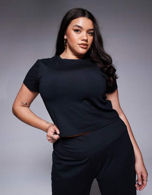 4505 Curve - Icon - Sort baby-t-shirt i blødt performance-materiale 
